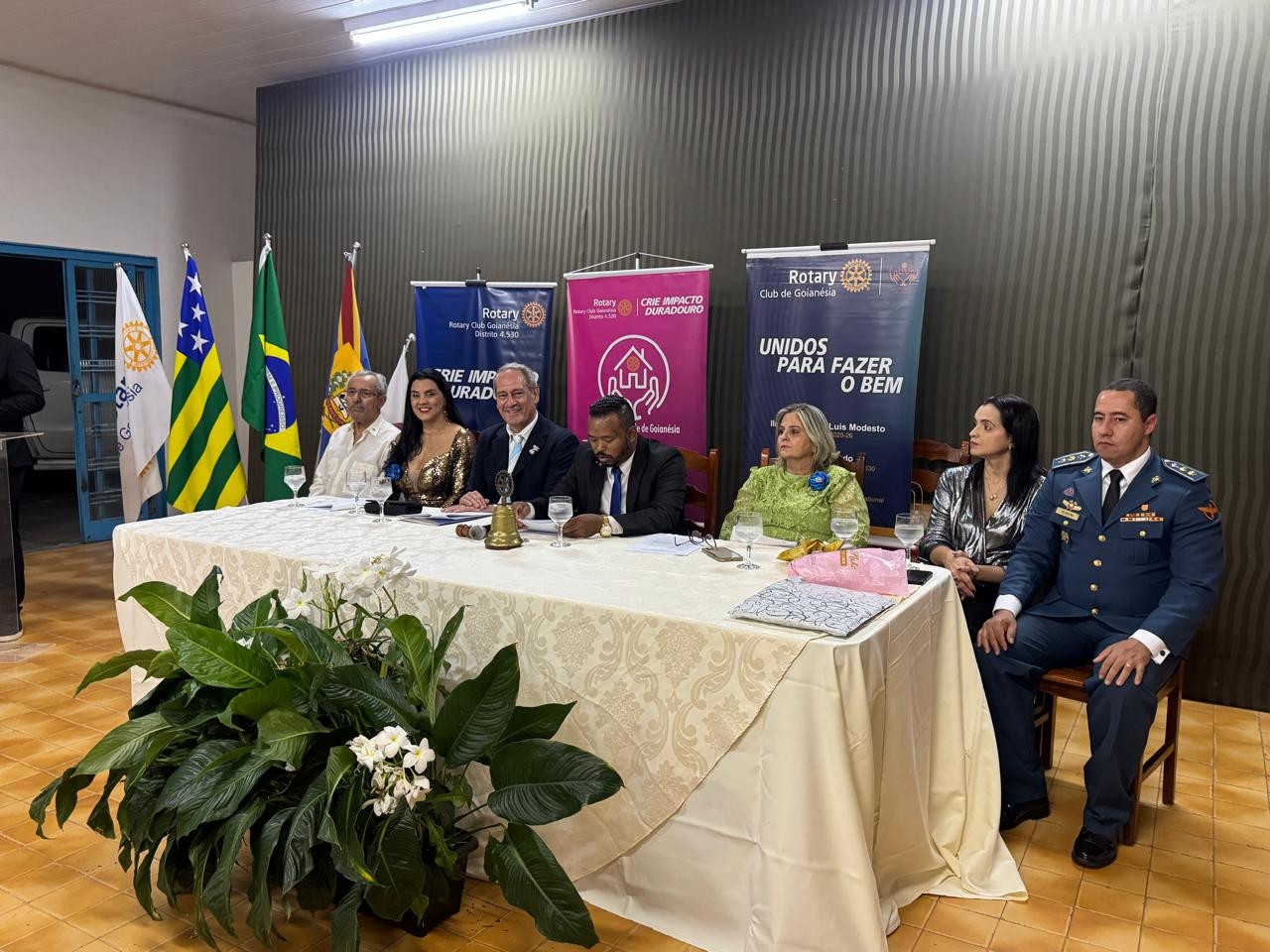 Rotary Club de Goianésia e Casa da Amizade empossam novas diretorias